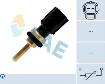 Senzor temperatura lichid racire (numar pini: 2, negru) VOLVO C30, C70 II, S40 II, S60 II, S80 II, V40, V50, V60 I, V70 III, XC60, XC70 II, XC90 I; FORD FOCUS II, KUGA I, MONDEO IV 2.0-3.2 dupa 2004