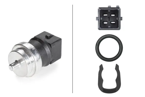 Senzor temperatura lichid racire (numar pini: 4, negru) potrivit VOLVO S40 I, V40; DACIA DOKKER, DUSTER, DUSTER SUV, LOGAN, SANDERO, SOLENZA; MITSUBISHI CARISMA, SPACE STAR 1.2-2.5D 08.95-
