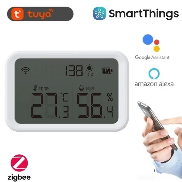 Senzor temperatura, umiditate si luminozitate, conectivitate Zigbee
