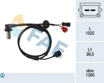 senzor,turatie roata FAE 78063