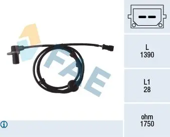 senzor,turatie roata FAE 78083