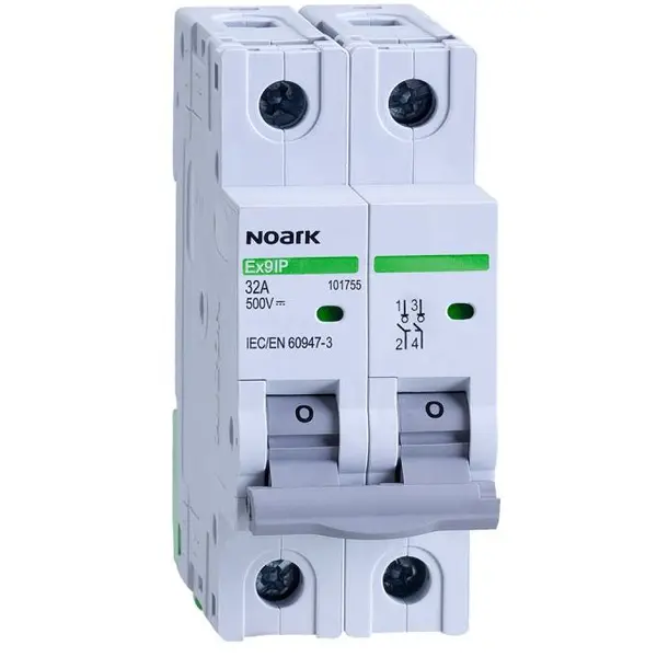 Separator de sarcina pentru fotovoltaice Ex9IP 2P 63A DC Noark 101757