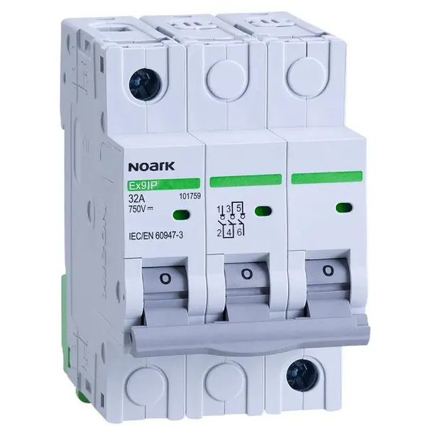 Separator de sarcina pentru fotovoltaice Ex9IP 3P 16A DC Noark 101758