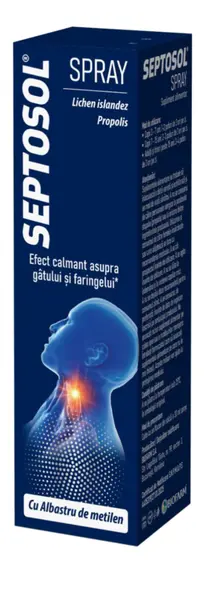 Septosol Spray cu albastru de metilen, 30ml, Biofarm