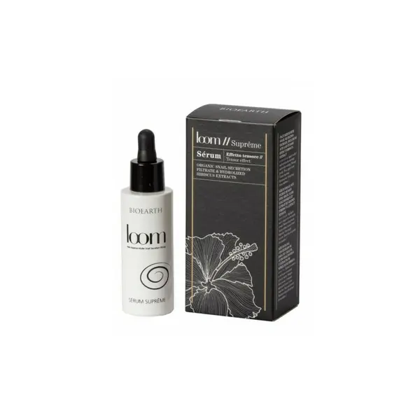 Ser bio cu secretie de melc si hibiskus 30ml, Loom Supreme Bioearth