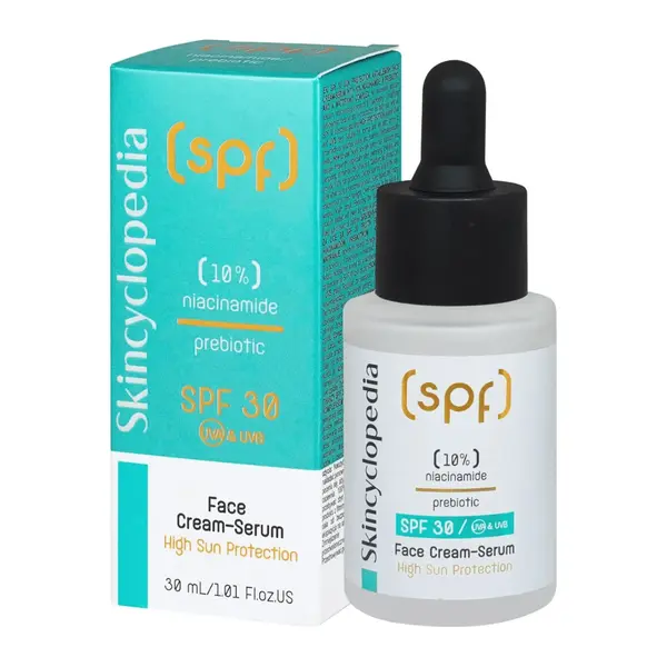 Ser crema impotriva imperfectiunilor cu SPF30 si niacinamida, 30ml, Skincyclopedia