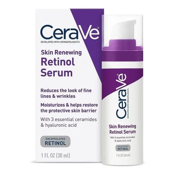 Ser de Fata, CeraVe, Skin Renewing Retinol Serum, Contribuie la Repararea Barierei de Protectie a Pielii, Anti-Rid, 30ml