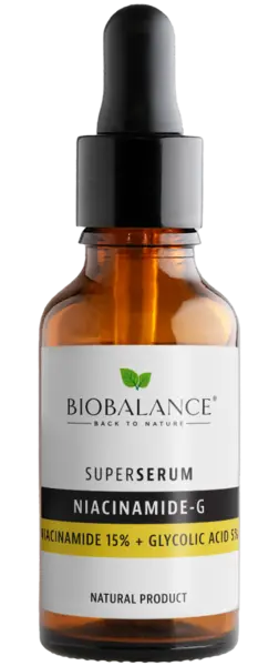 Ser de fata Niacinamide-G 15% + Acid glicolic 5%, 30ml, Bio Balance