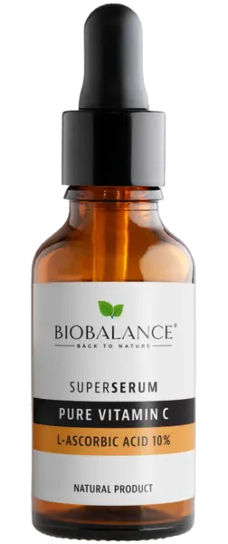 Ser de fata Pure Vitamin C Acid L-Ascorbic 10% Super Serum, 30ml, Bio Balance