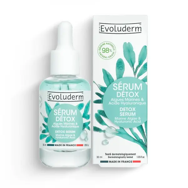 Ser detoxifiant cu alge marine si acid hyaluronic, 30ml, Evoluderm