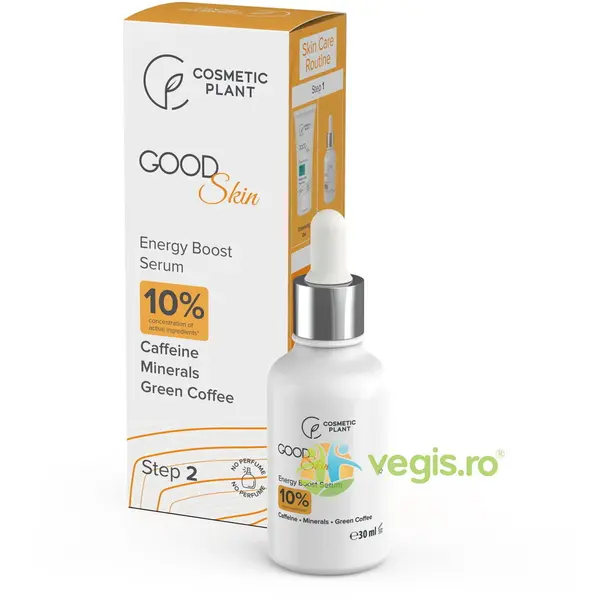 Ser Energy Boost cu Cafeina, Minerale si Cafea Verde Good Skin 30ml