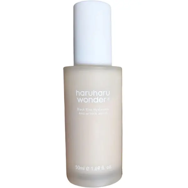 Ser facial anti-age cu acid hialuronic Black Rice, Haruharu Wonder, 50 ml