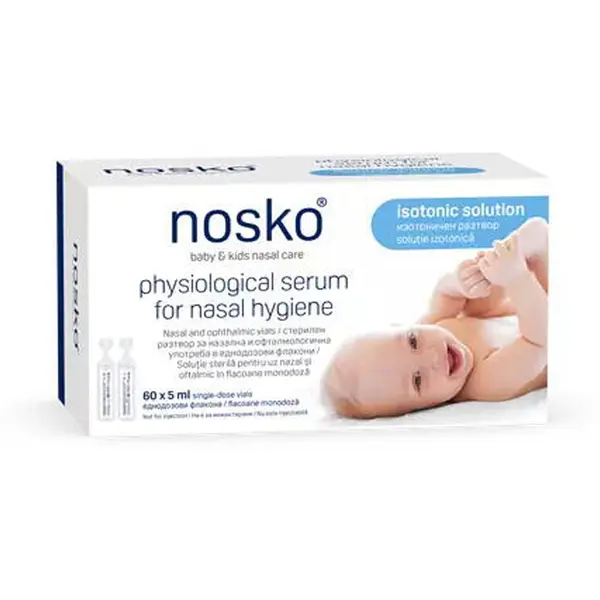 Ser Fiziologic pentru Igiena Nazala Copii 60 monodoze x 5ml