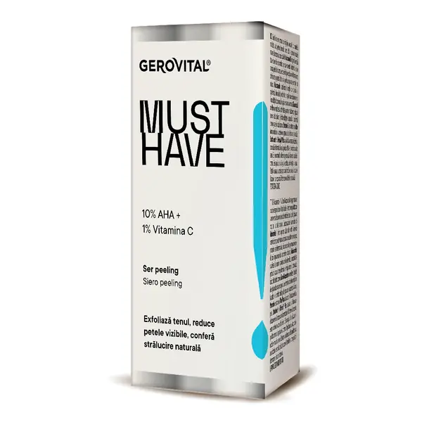 Ser peeling 10% AHA Must Have, 30 ml, Gerovital