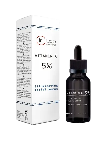 Ser pentru fata concentrat cu 5% Vitamina C, 30ml, InLab Medical
