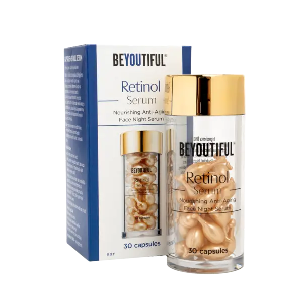 Ser pentru fata cu retinol, 30 capsule, Beyoutiful