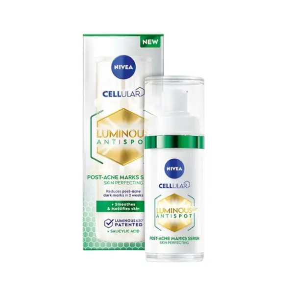 Ser pentru fata Nivea Luminous 630 Anti-pete Pigmentare Cauzate de Acnee, 30 ml