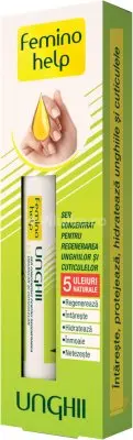 Ser pentru regenerarea unghiilor si cuticulelor Femino help, 2 ml, Zdrovit