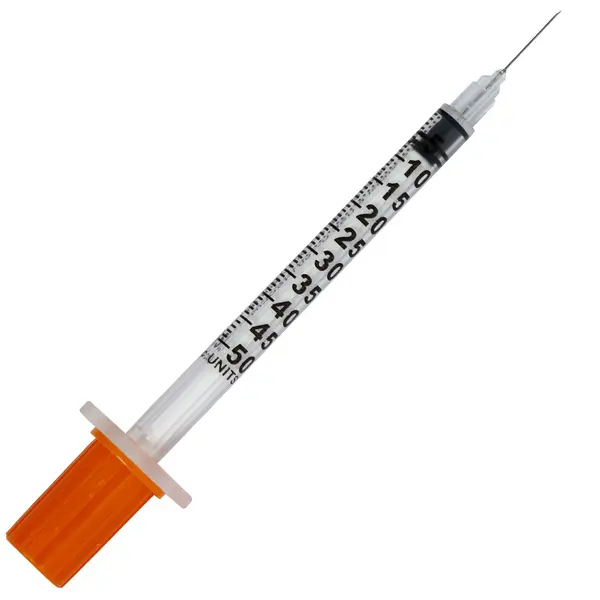 Seringi insulina 0.5ml PRIMA cu ac fix 30G (0.30x13mm), sterile, 100 bucati
