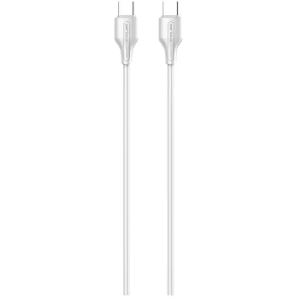 Serioux Cablu date si incarcare Serioux, Type-C la Type-C, 65W, 2m, Alb