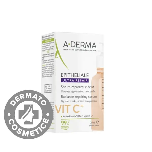 Serum reparator cu vitamina C+ Epitheliale Ultra Repair, 30ml, A-Derma