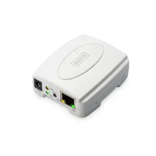 Server de imprimare LAN Ethernet, Digitus, DN-13003-2, Alb