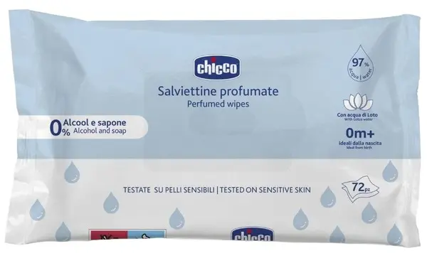 Șervețele de curățare Chicco - Family, 72 buc