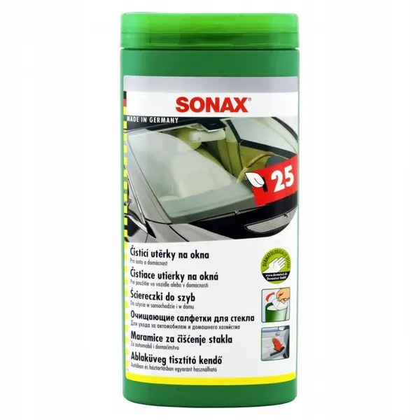 Servetele de curatat sticla si parbrizul, 25 bucati, SONAX