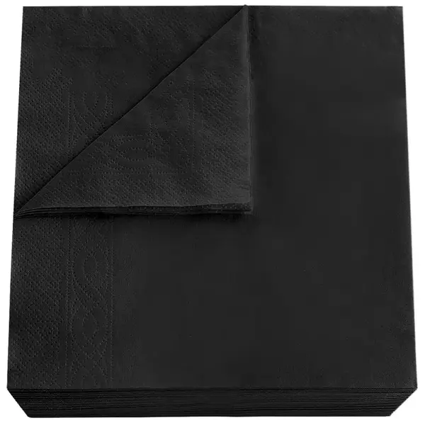 Servetele de masa negre 33*33 2 straturi 250 buc/pach Servetele de masa negre 33*33 2 straturi 250 buc/pach