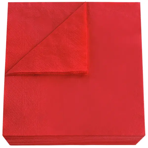 Servetele de masa rosii 33*33 2 straturi 250 buc/pach Servetele de masa rosii 33*33 2 straturi 250 buc/pach