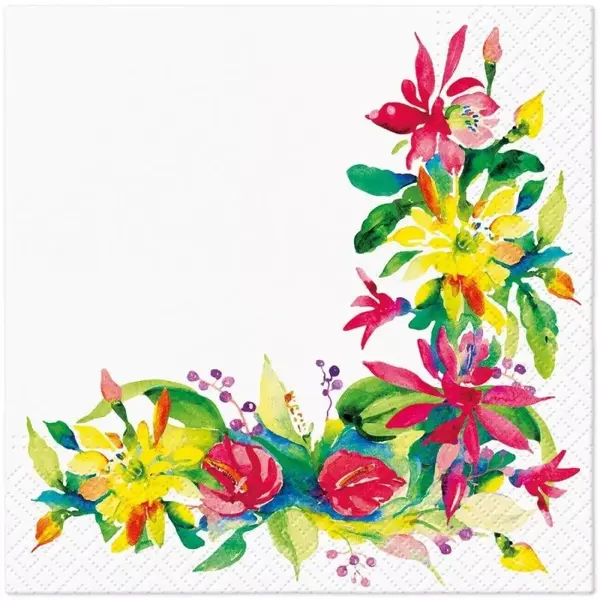 Servetele in 3 Straturi, Fragrant Corner, 33 x 33 cm, 20 Bucati, Elcadis