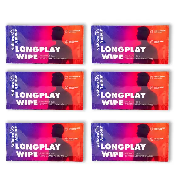 Servetele pentru intarzierea ejacularii Sabora Amour - LongPlay, 6 buc
