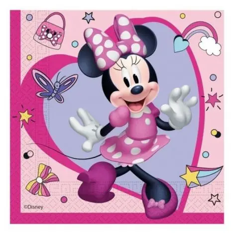 Servetele petrecere minnie mouse junior 33x33 cm Procos PR93832