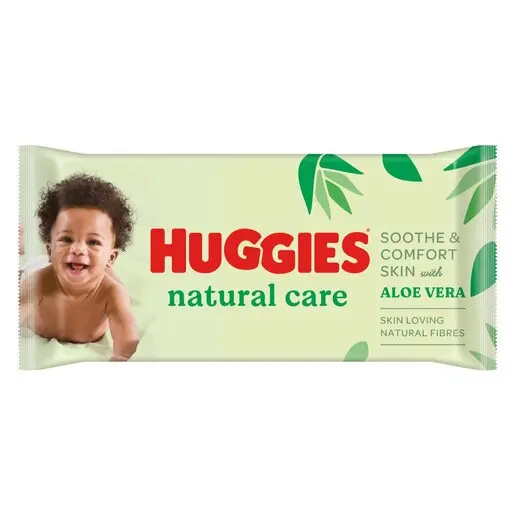 Servetele umede Baby Natural Care, 56 bucati, Huggies