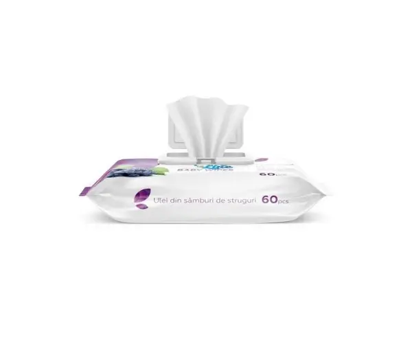 Servetele umede Doctor Wipes cu ulei din samburi de struguri Grapes 60 bucati in cutie cu capac