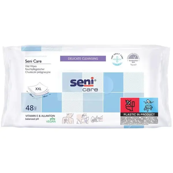 Servetele Umede Igienice Incontinenta, pentru Adulti, Seni Care, 48 Bucati