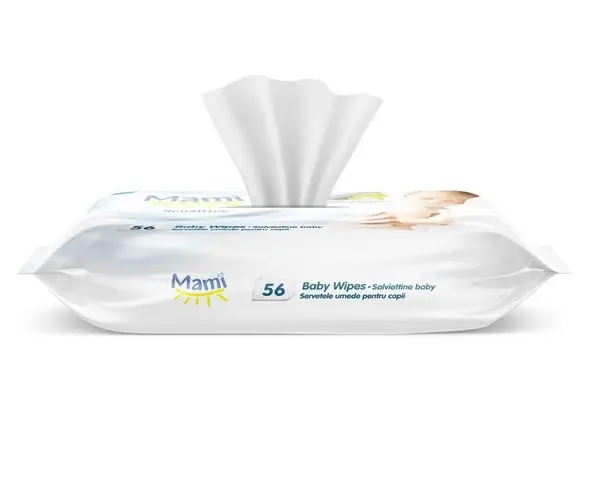 Servetele umede Mami sensitive cu extract de Aloe Vera 56 bucati