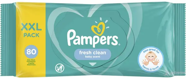 Servetele umede Pampers - Fresh Clean, 80 buc.