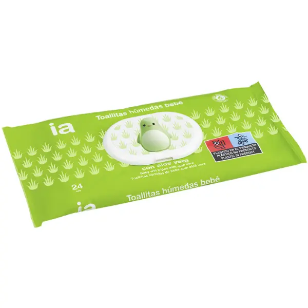 Servetele umede pentru copii, cu aloe vera, Interapothek | 24 buc