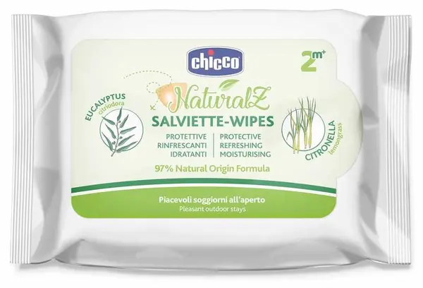 Șervețele umede protectoare răcoritoare Chicco - 20 buc