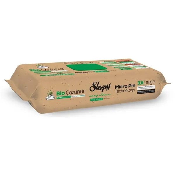 Servetele Umede Sleepy Bio Easy Clean, Arbore de Ceai si Lime, Multisuprafete, 50 Bucati
