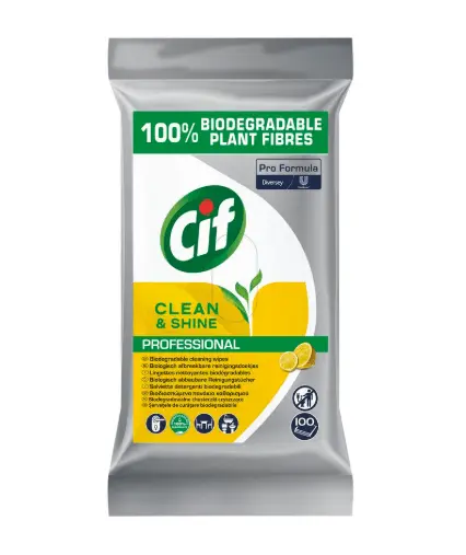 Servetele Umede Universale CIF Clean & Shine – 100 Bucăți/pachet Servetele Umede Universale CIF Clean & Shine – 100 Bucăți/pachet