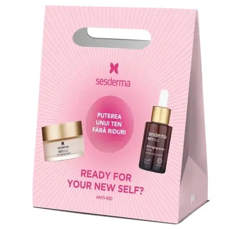 Sesderma RetiAge – Pachet Crema de fata + Ser liposomal anti-aging, 50 ml + 30 ml