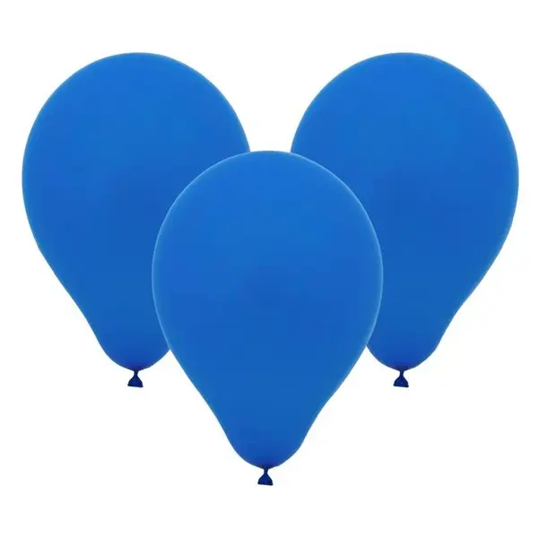 Set 10 baloane pentru Petrecere, Albastre - 23 cm
