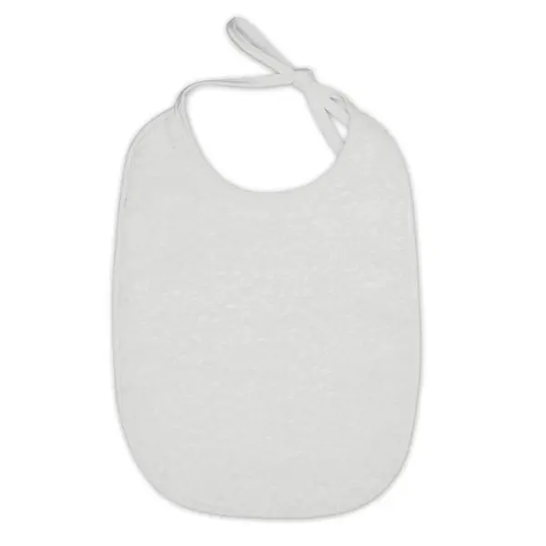 Set 10 bavete cu dubla fata, material tip prosop, White