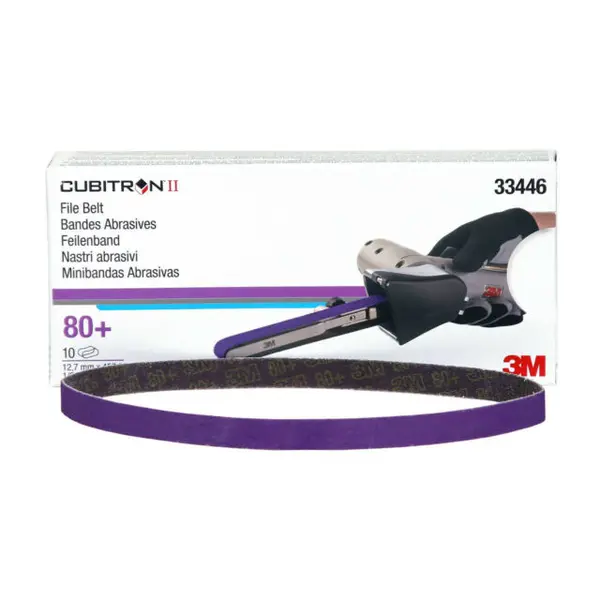 Set 10 benzi Cubitron II File Belt 457.2x12.7mm P80+ 3M