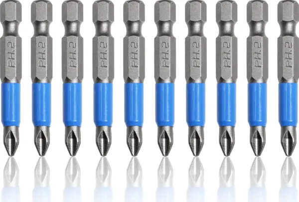 Set 10 Biti 50mm - Biti Surubelnita Magnetici S2 PH2