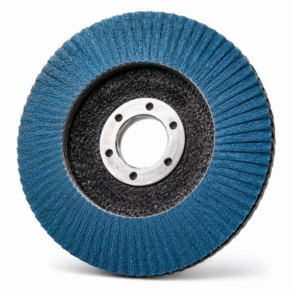 SET 10 BUC - Disc abraziv lamelar conic T29, granulație P60, 115x22.23 mm, pentru șlefuire și polizare metal