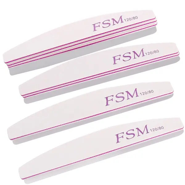 Set 10 Bucati Pila Unghii Semiluna FSM 80/120 - PFSM80/120