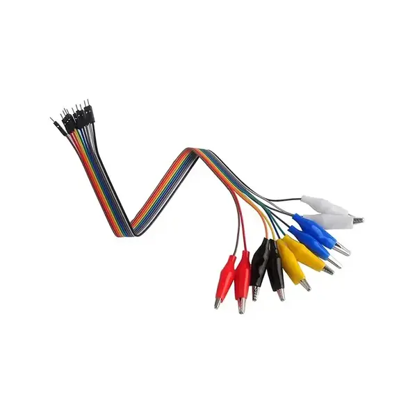 Set 10 cabluri Dupont tata cu cleste crocodil